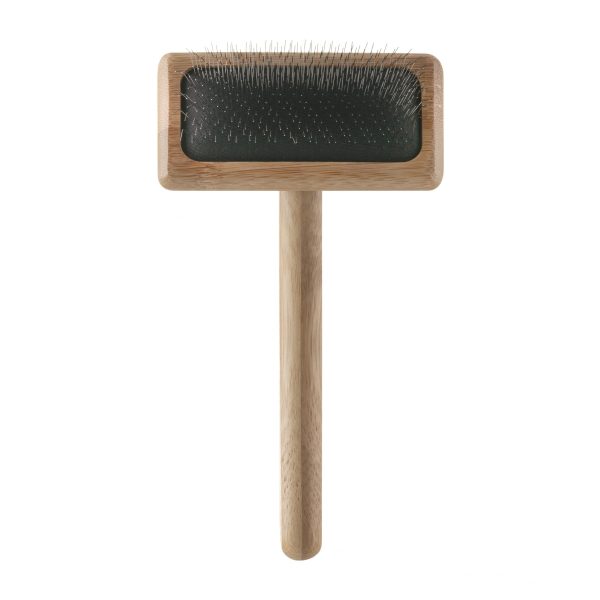 Bamboo Soft Pin Slicker - Klein