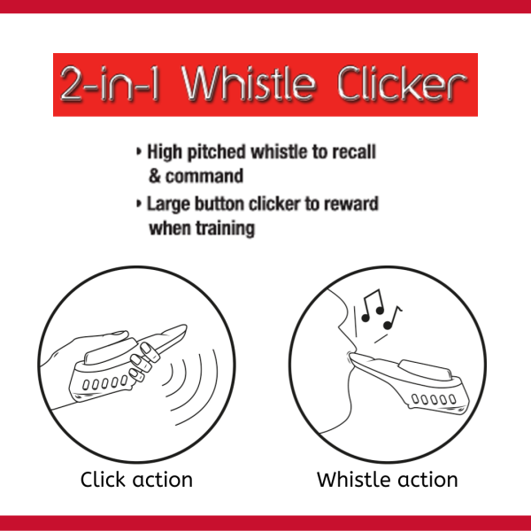 Mikki 2-in-1 Whistle Clicker