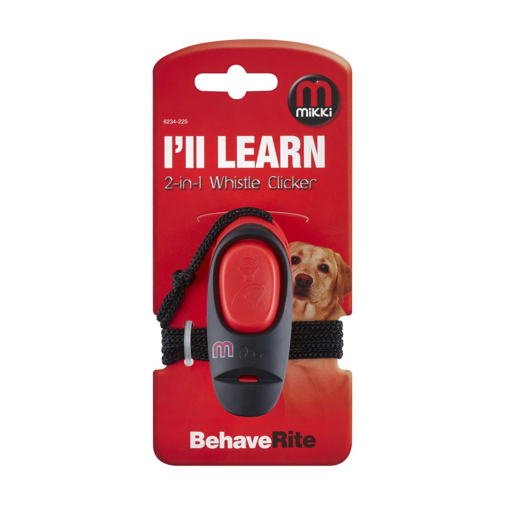 2-in-1 Portable Dog Training Clickers & Whistle Keychain - Perfect